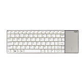 Rapoo E2710 Clavier multimédia sans fil ultra fin 2,4 GHz UI Blanc