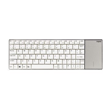 Rapoo E2710 Clavier multimédia sans fil ultra fin 2,4 GHz UI Blanc