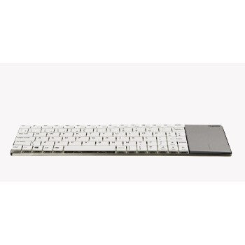 Rapoo E2710 Clavier multimédia sans fil ultra fin 2,4 GHz UI Blanc