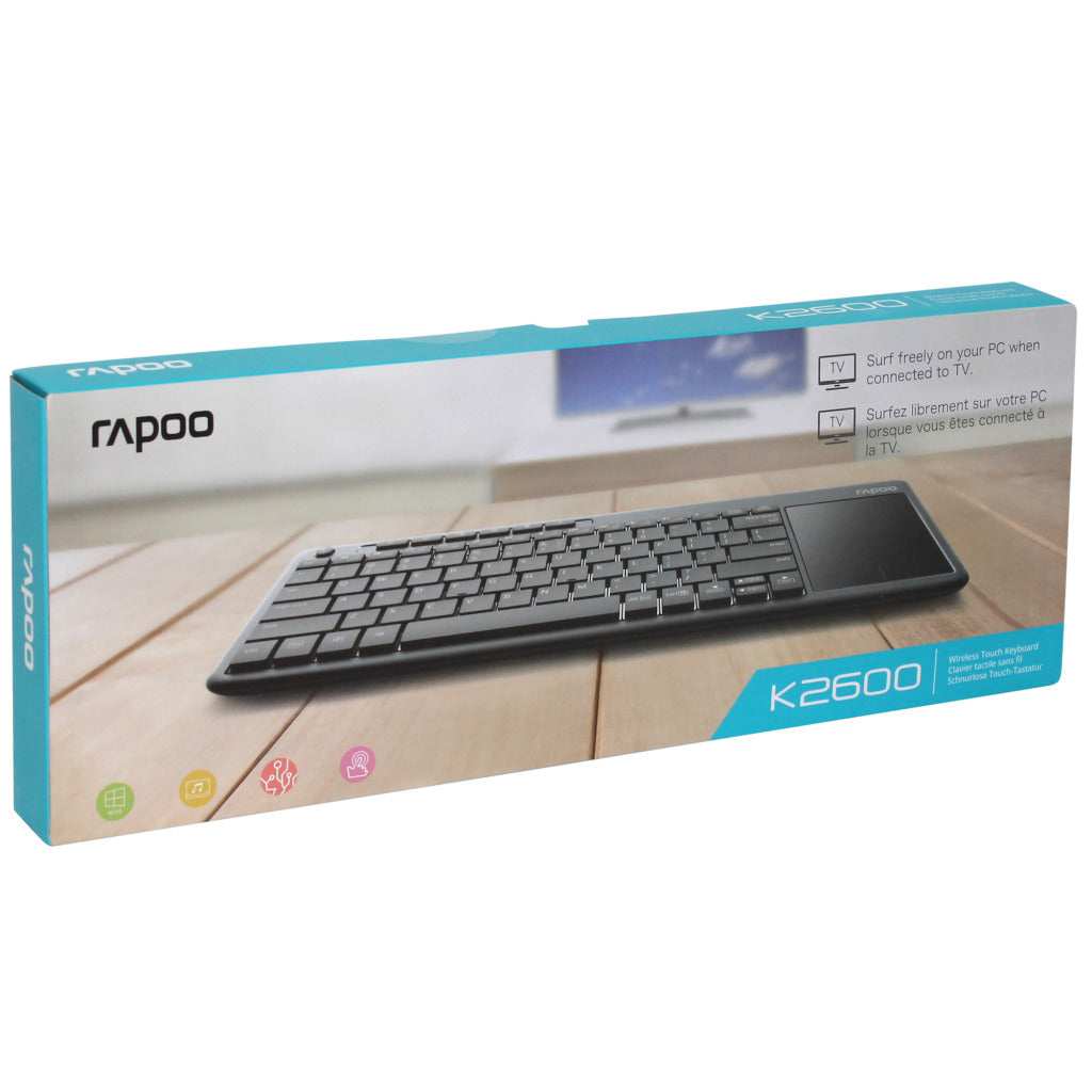 Clavier Rapoo pavé tactile gris 2600