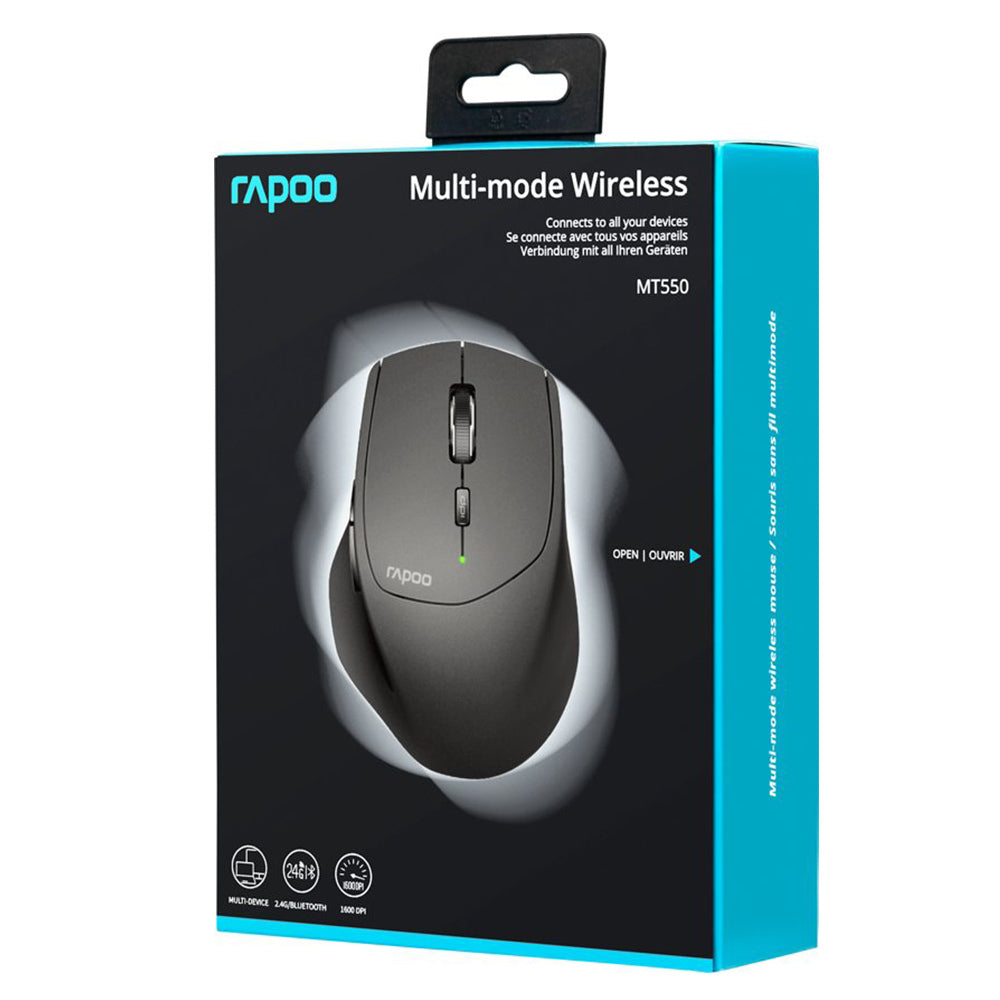 Rapoo souris mm tri-mod noir mt550