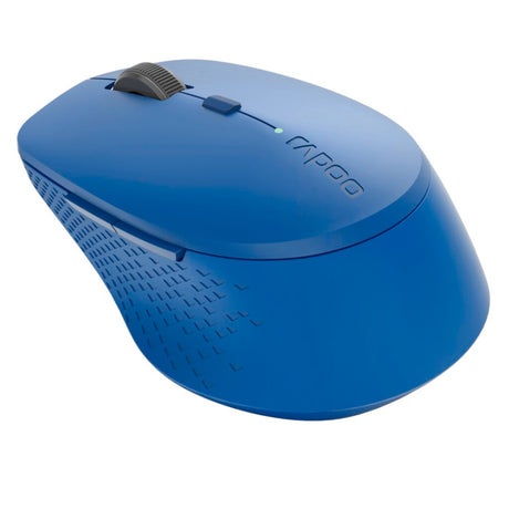 Souris optique sans fil multimode silencieuse Rapoo m300 bleue