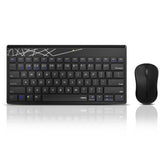 Rapoo ensemble combiné clavier et souris sans fil multimode 8000m noir qwerty us
