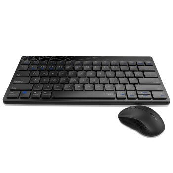 Rapoo ensemble combiné clavier et souris sans fil multimode 8000m noir qwerty us