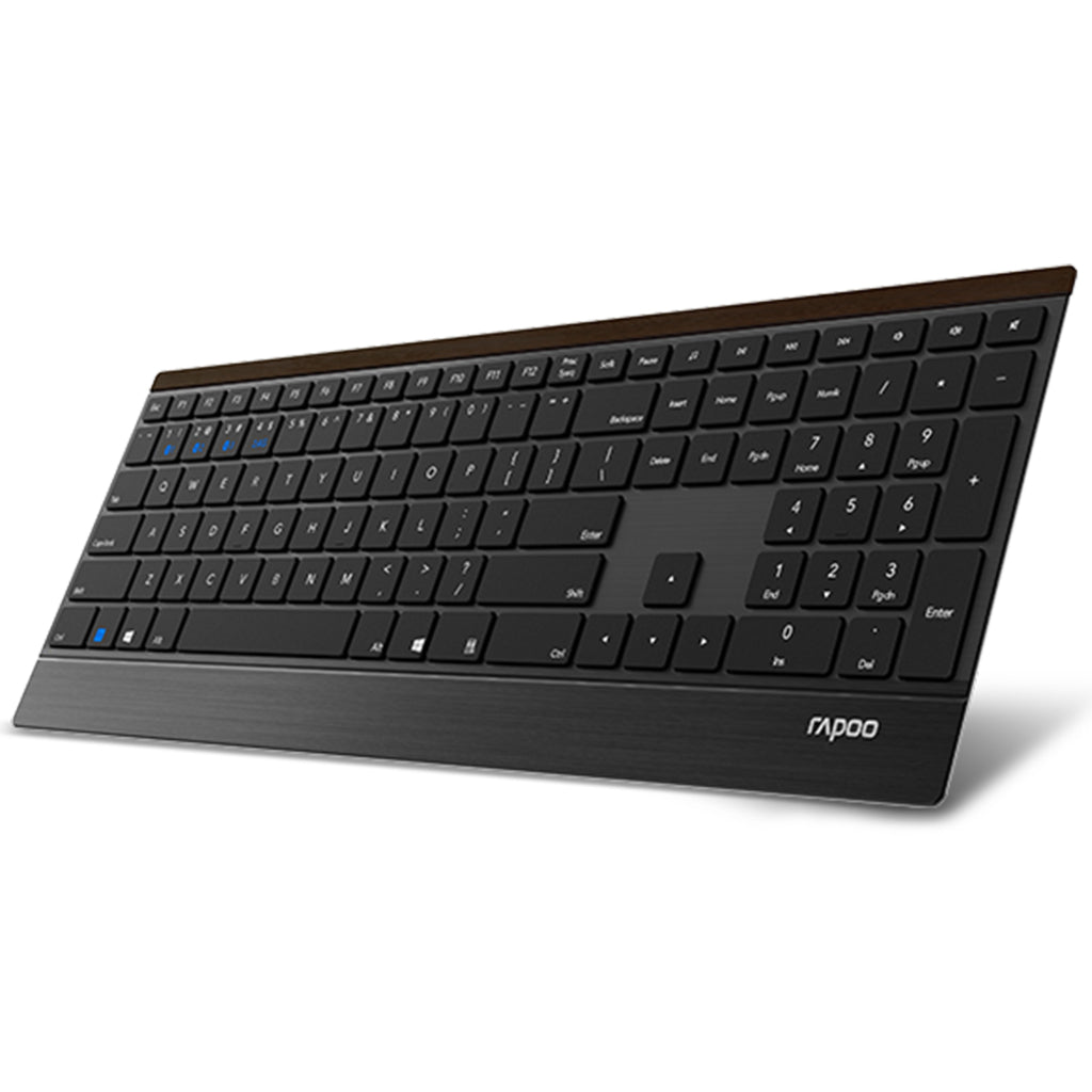 Rapoo tastatur mm slank svart e9500m