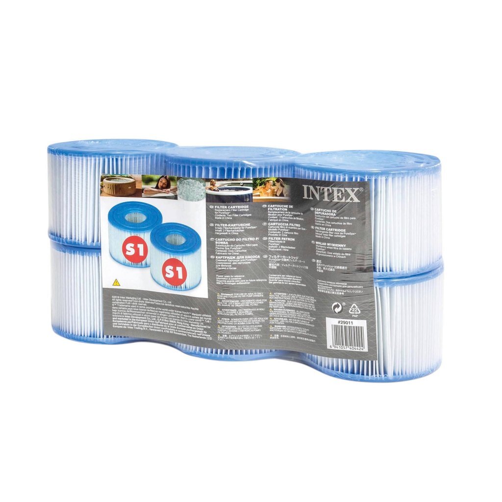 Intex 29011 cartouche filtrante pure spa s1 6 pièces