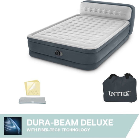Lit d'air intex ultra peluche avec tête de lit