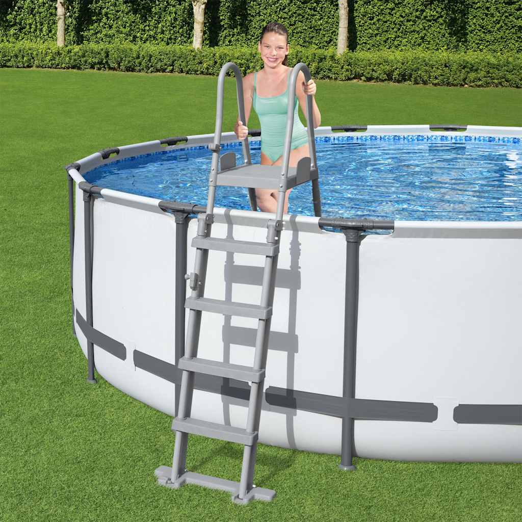 Bestway Zwembadladder Flowclear met 4 treden 132 cm