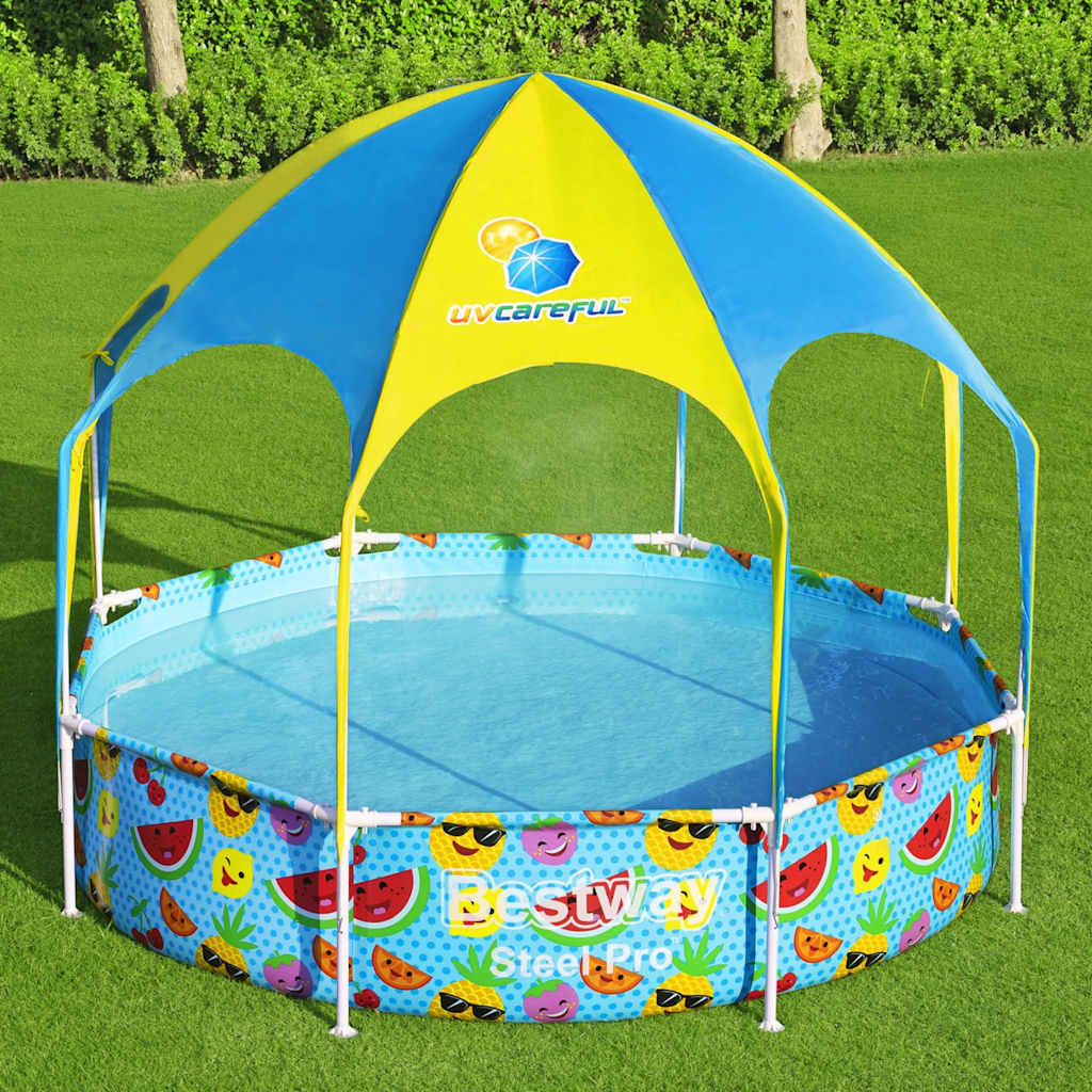 Bestway pour enfants pour enfants acier acier pro uv prudent au-dessus du sol 244x51 cm