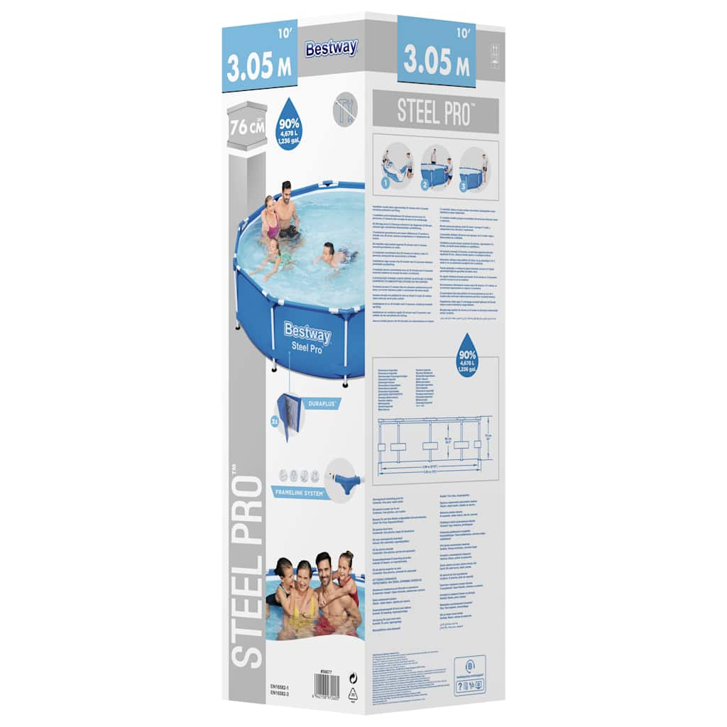 Bestway Swimming Pool Steel 305x76 cm