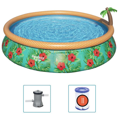 Bestway Fast Set Set Pool Pool Set Paradise Palms gonflable 457x84 cm