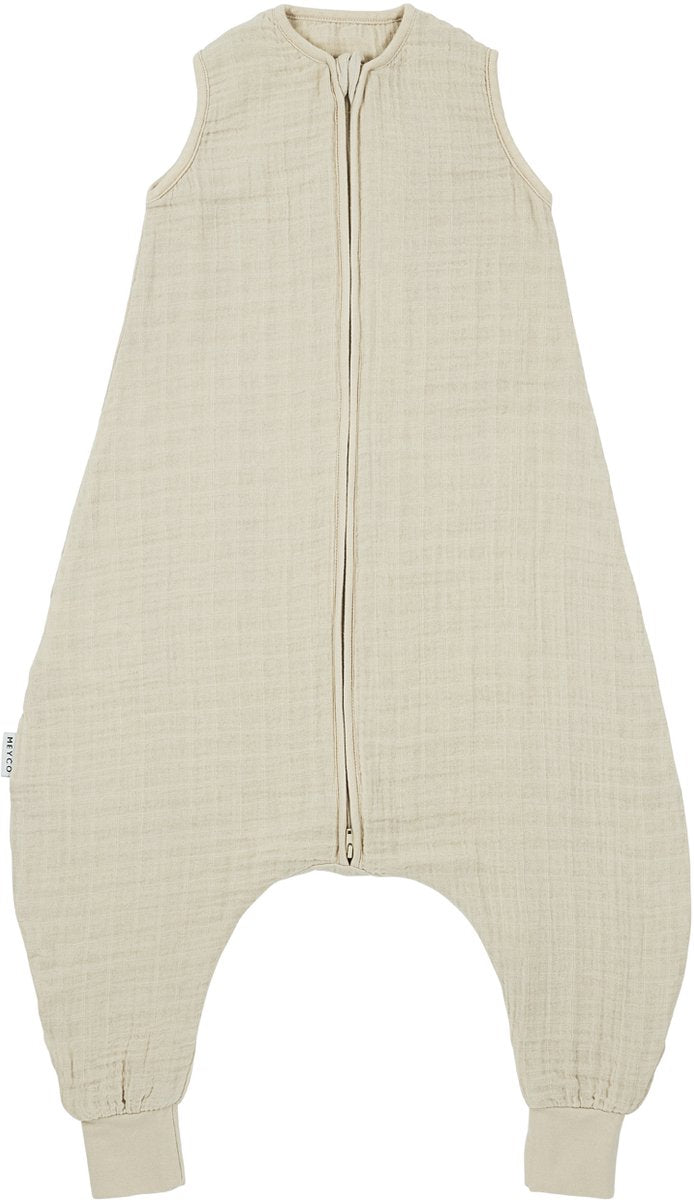 Meyco baby uni summer sleep salopette pull - 104 cm - hydrophile prélavé - sable doux