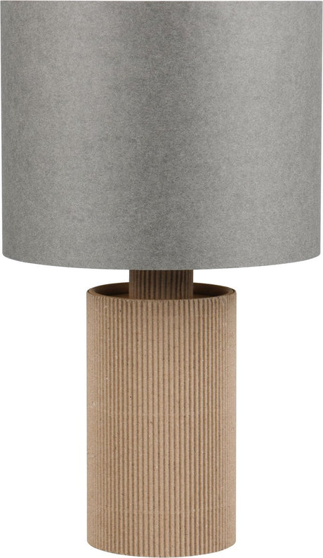 Trio canio - lampe de table - naturel - excl. 1x e14 4 w - interrupteur à cordon - passez au vert