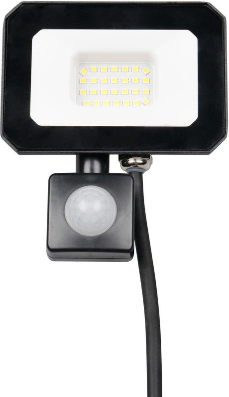 Rl vis ta lumière réalité funchal - applique murale - noir mat - incl. 1x SMD 20 W - détecteur de mouvement - montage mural - ne convient pas pour variateur externe - inclinable - 4000k - éclairage extérieur - ip44