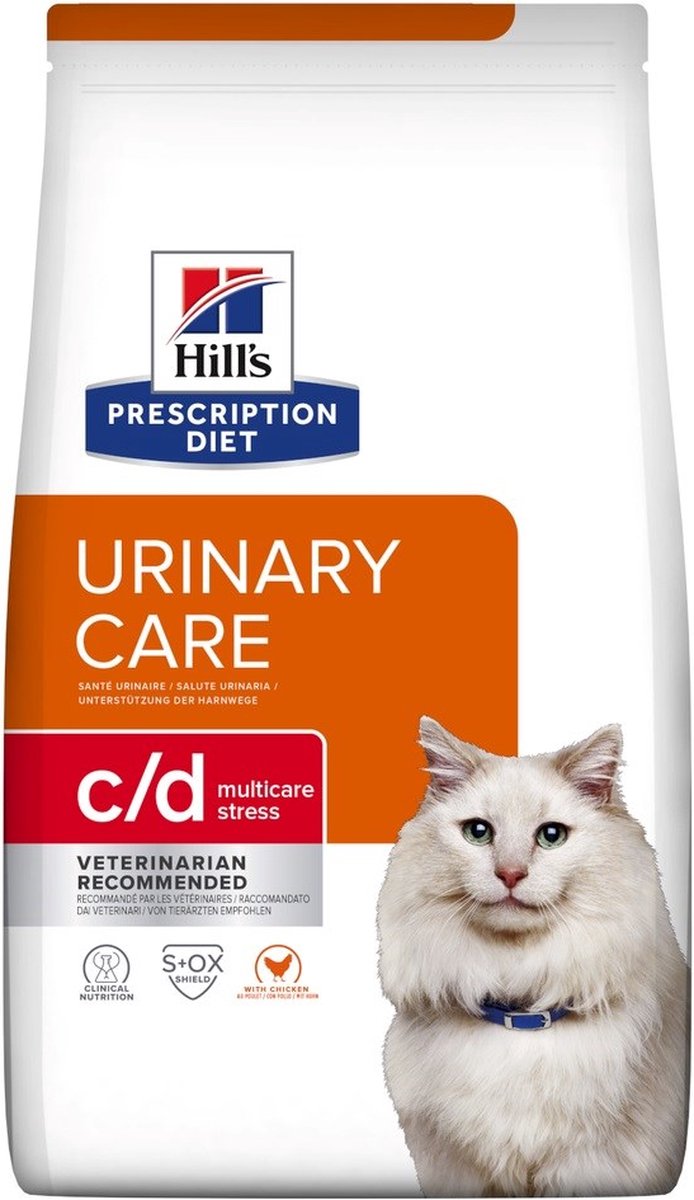 Hill's prescription diet c d - stress urinaire - poulet - nourriture pour chat - 1,5 kg
