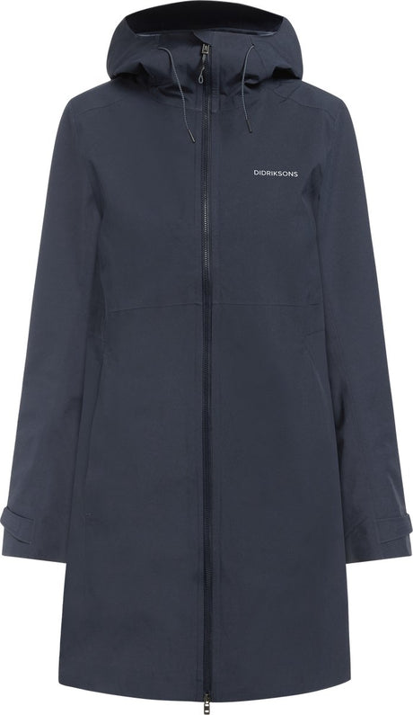 Didriksons bea wns parka 6 veste outdoor femme - bleu nuit foncé