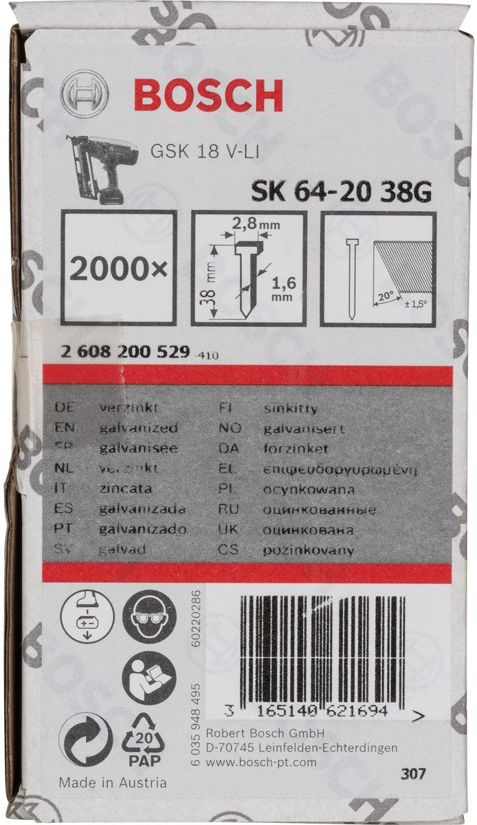 Clou Bosch sk64-20 38g