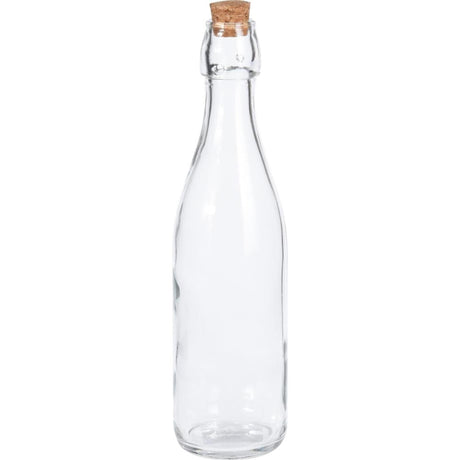 Excellente bouteille en verre pour articles ménagers avec bouchon transparent de 500ml