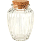Excellent pot de conservation en verre pour articles ménagers avec couvercle en liège 280 ml
