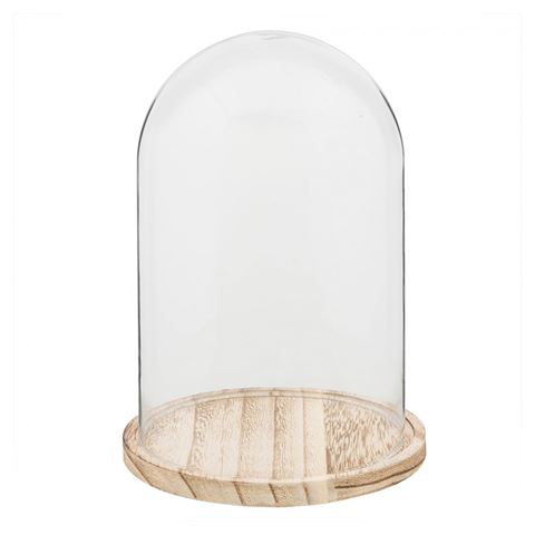 Cloche Clayre eef 6gl2169 transparent 17x25 cm