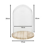 Cloche Clayre eef 6gl2169 transparent 17x25 cm
