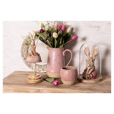 Cloche Clayre eef 6gl2169 transparent 17x25 cm