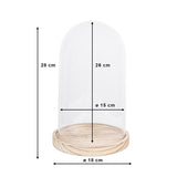 Cloche Clayre eef 6gl2170 transparent 18x28 cm