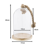Cloche Clayre eef 6gl2222 transparent 17x29 cm