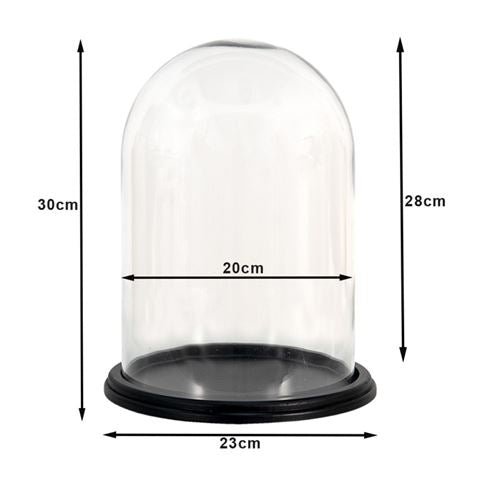 Cloche Clayre eef 6gl3477 transparent 23x29 cm