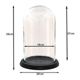 Cloche Clayre eef 6gl3474 transparent 20x28 cm