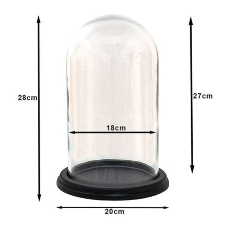 Cloche Clayre eef 6gl3474 transparent 20x28 cm