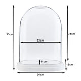 Cloche Clayre eef 6gl1764 transparent 26x15x33 cm