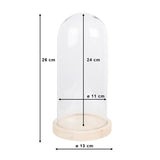Cloche Clayre eef 6gl4039 marron 13x26 cm