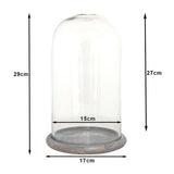 Cloche Clayre eef 6gl3536 transparent 17x29 cm