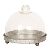 Clayre eef cloche 6gl2492 gris transparent 16x15 cm