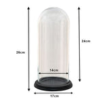 Cloche Clayre eef 6gl3472 transparent 17x26 cm