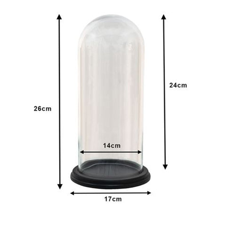 Cloche Clayre eef 6gl3472 transparent 17x26 cm