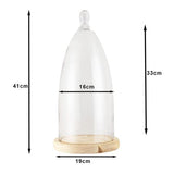 Cloche Clayre eef 6gl3006 transparent 19x41 cm