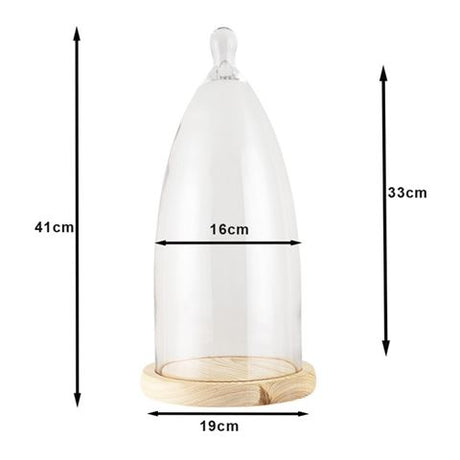 Cloche Clayre eef 6gl3006 transparent 19x41 cm