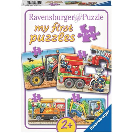 Ravensburger - Au travail Puzzle 4in1