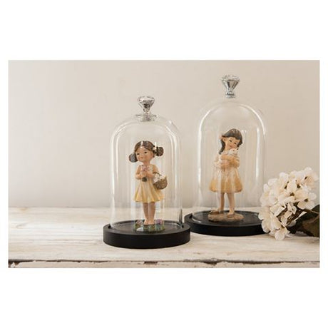 Clayre eef 6gl2544 cloche transparente 14x25 cm