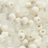 Perles en plastique Creativ Company, d 6 mm, diamètre du trou 2 mm, env. 150 pièces, crème, 40 g 1 boîte