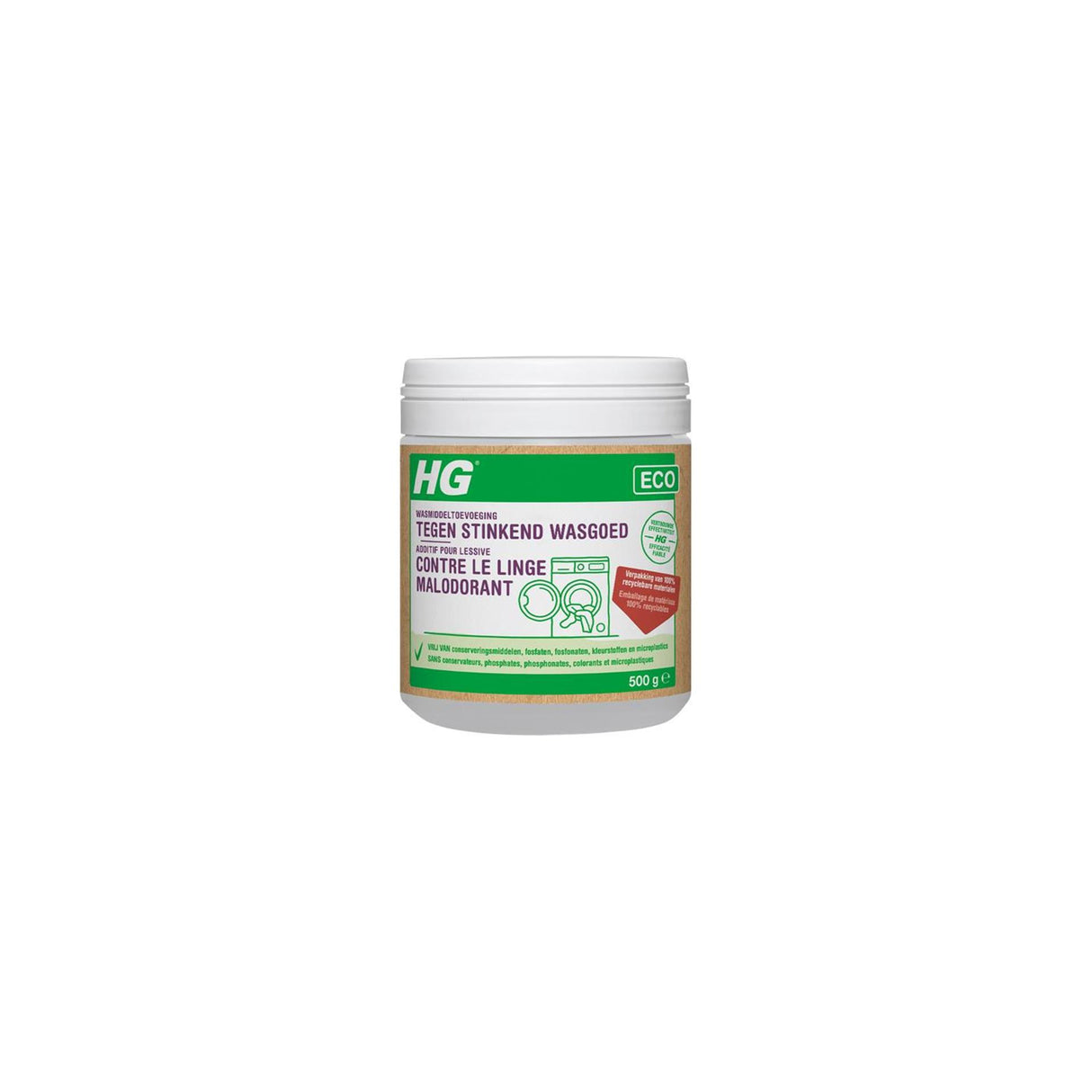Hg additif détergent écologique contre le linge malodorant 500 g