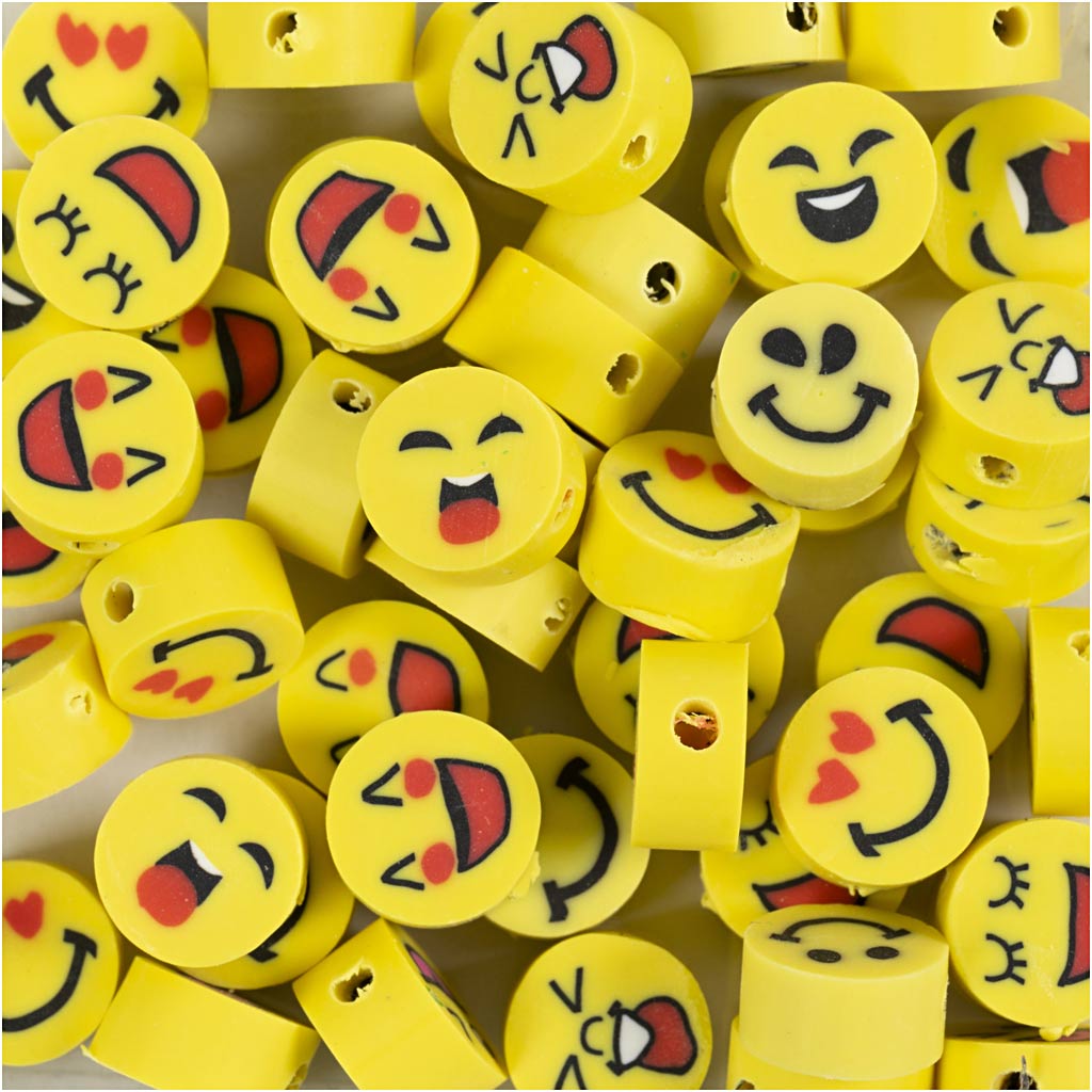 Creativ Company Figure Beads Smiley, 60e.