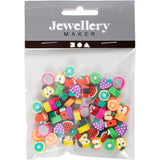 Perles figurines Creativ company, fruit, d 10 mm, diamètre du trou 1,5 mm, env. 60 pièces, 60 pièces 1 boîte