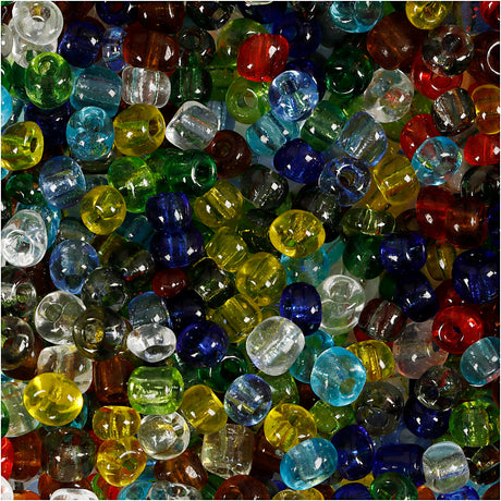 Creativ Company Rocailles Verre transparent, 130 grammes