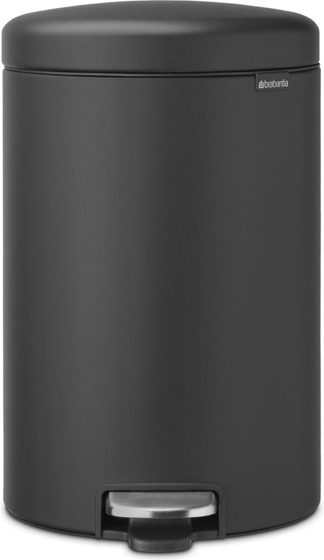 Poubelle Brabantia newicon - 20 litres - gris minéral infini