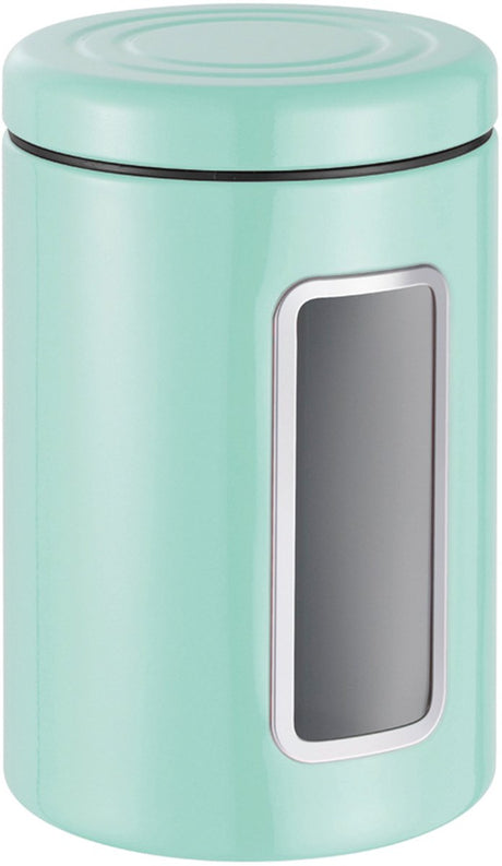 Conteneur de stockage Wesco classic line avec fenêtre | 2 litres | métal - menthe | pot de stockage