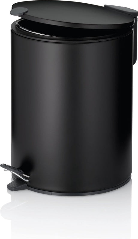 Kela poubelle à pédale, 5 l, noir - | mat