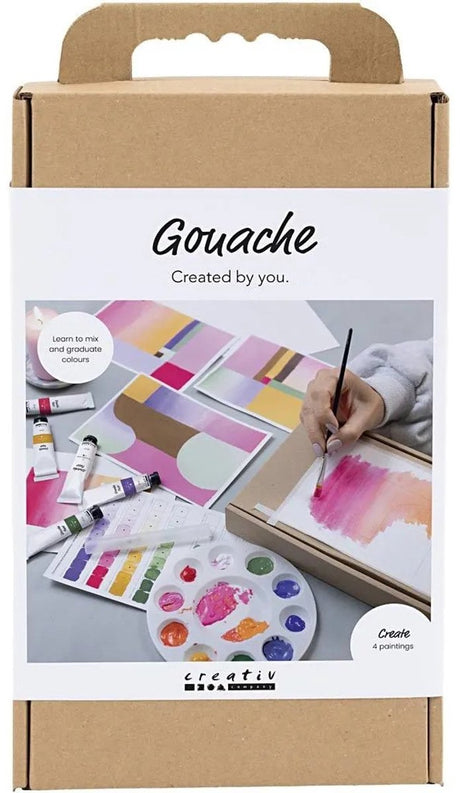 Société créative https : www.ccobby.nl hobbyset-gouache-paintings-diverse-colors-1-box